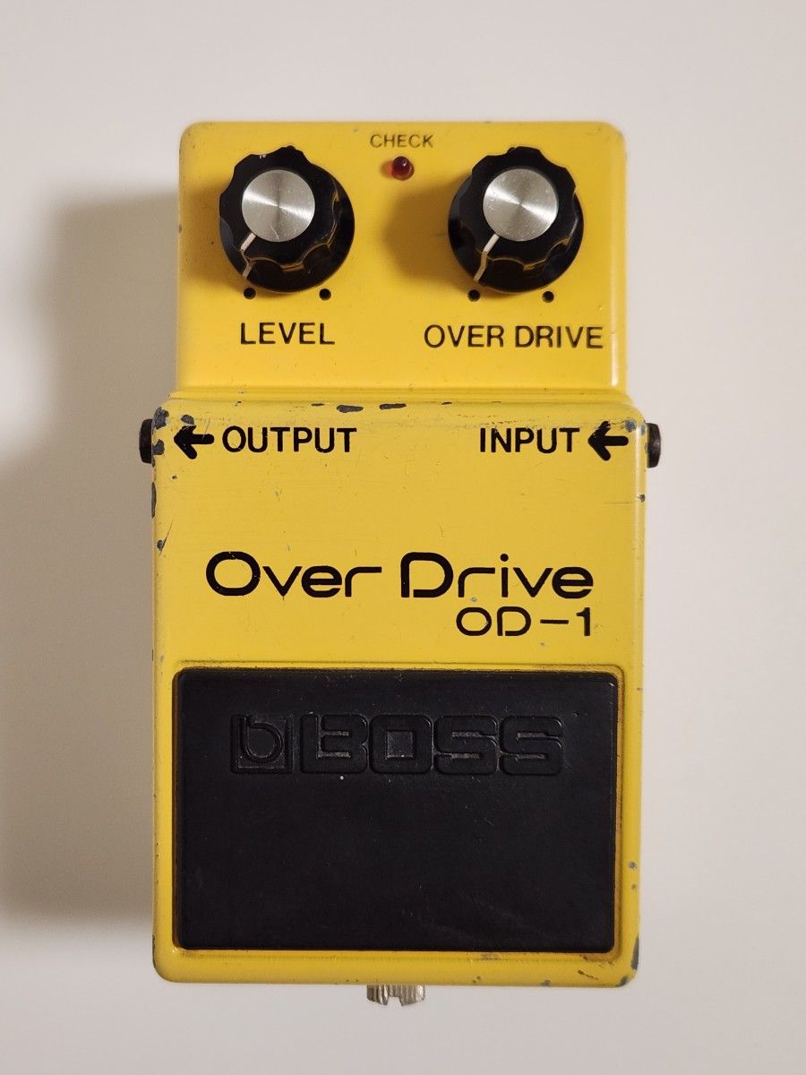 BOSS OD-1 TL4558P 銀ネジ 全角ロングハイフン ギターエフェクター BOSS OD-1 TL4558P 銀ネジ 全角ロングハイフン ギターエフェクター