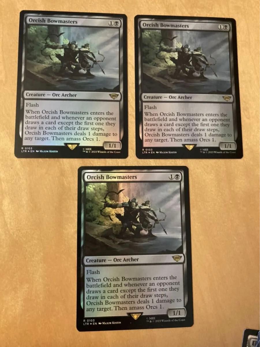 LRT オークの弓使い 英語版 FOIL3枚セット MTG 指輪物語 orcish LRT オークの弓使い 英語版 FOIL3枚セット MTG 指輪物語 orcish