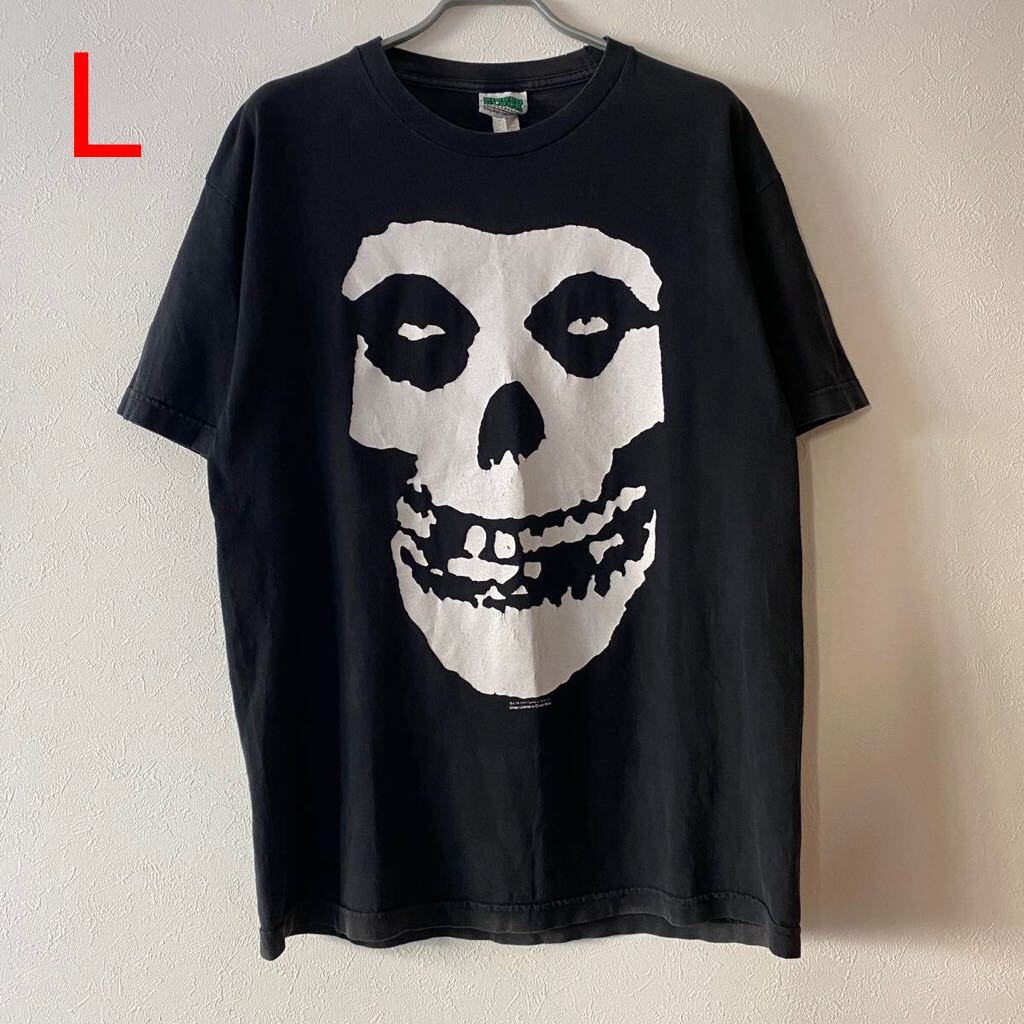 レア古着 Y2K Misfits Skull Face Tee L Black ミスフィッツ レア古着 Y2K Misfits Skull Face Tee L Black ミスフィッツ