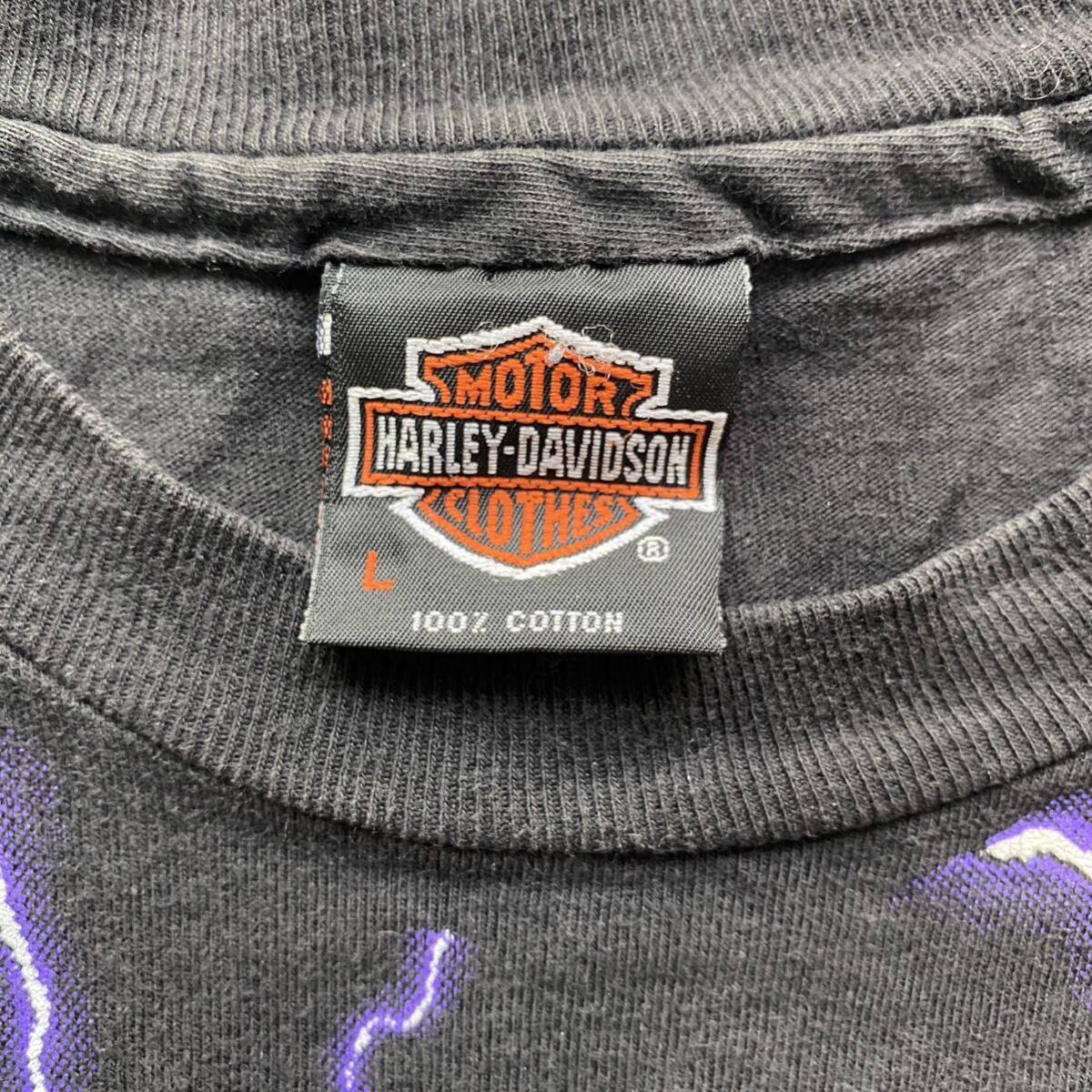 古着 90s Harley Davidson Thunder & lightning Tee L ハーレー 古着 90s Harley Davidson Thunder & lightning Tee L ハーレー