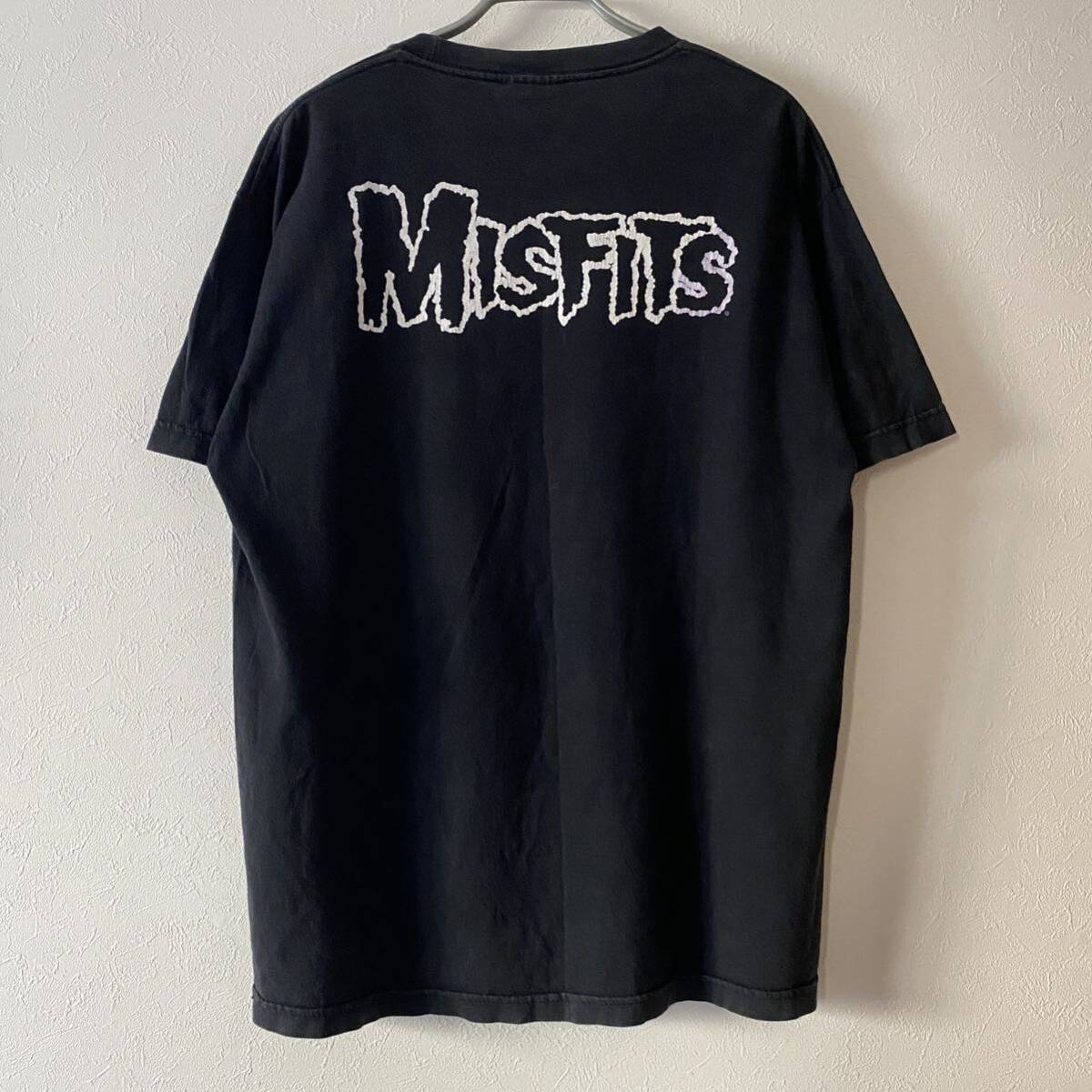 レア古着 Y2K Misfits Skull Face Tee L Black ミスフィッツ レア古着 Y2K Misfits Skull Face Tee L Black ミスフィッツ