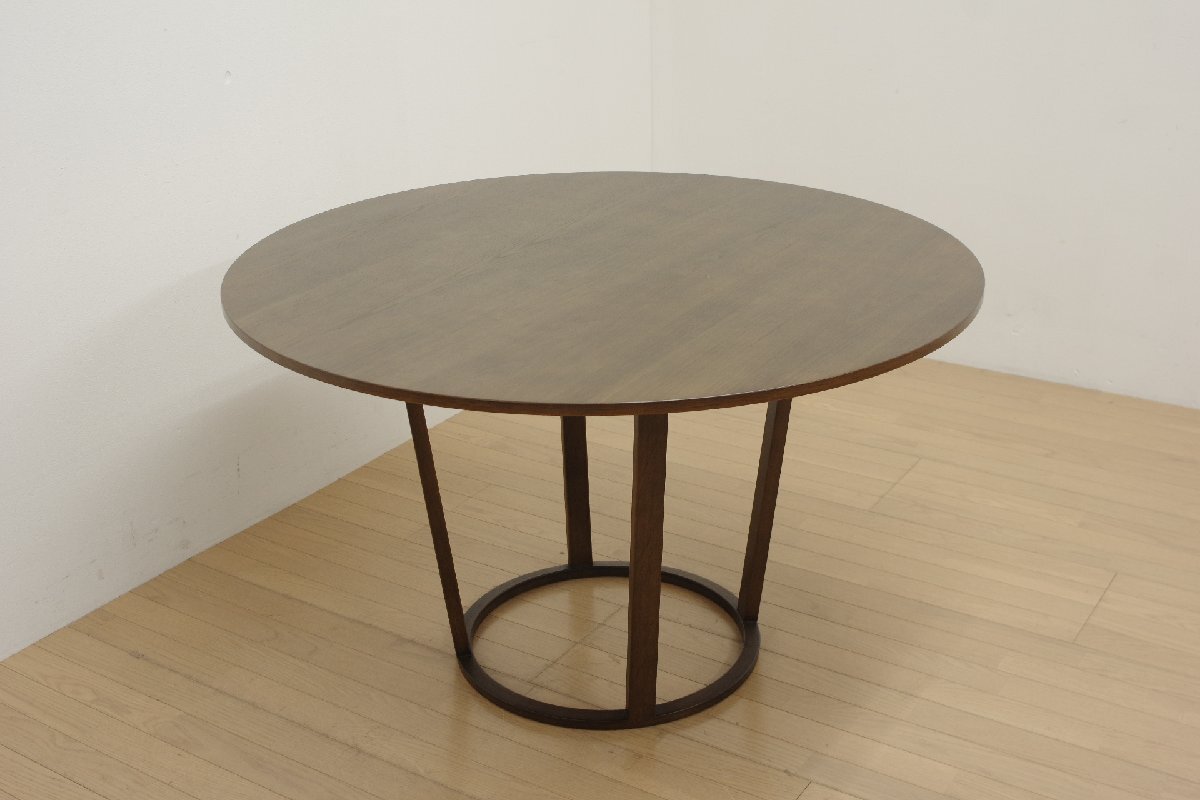 展示品 Cassina ixc. イクスシー CENA チェーナ ダイニングテーブル 直径120cm オークスモーク材 ラウンドテーブル 食卓 モダン 円卓 36万