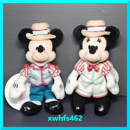 タグ付き新品 即決 Disney 東京ディズニーシー11周年 ミッキー ミニー ぬいぐるみバッジ 2体セット 東京ディズニーランド ぬいバ 111