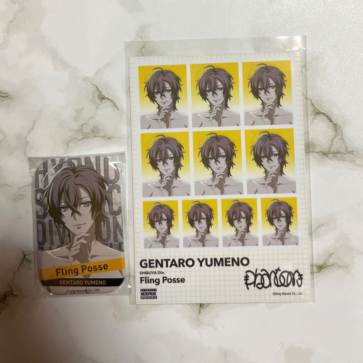ヒプノシスマイク ヒプマイ 夢野幻太郎 ブロマイド 缶バッジ ヒプノシスマイク ヒプマイ 夢野幻太郎 ブロマイド 缶バッジ