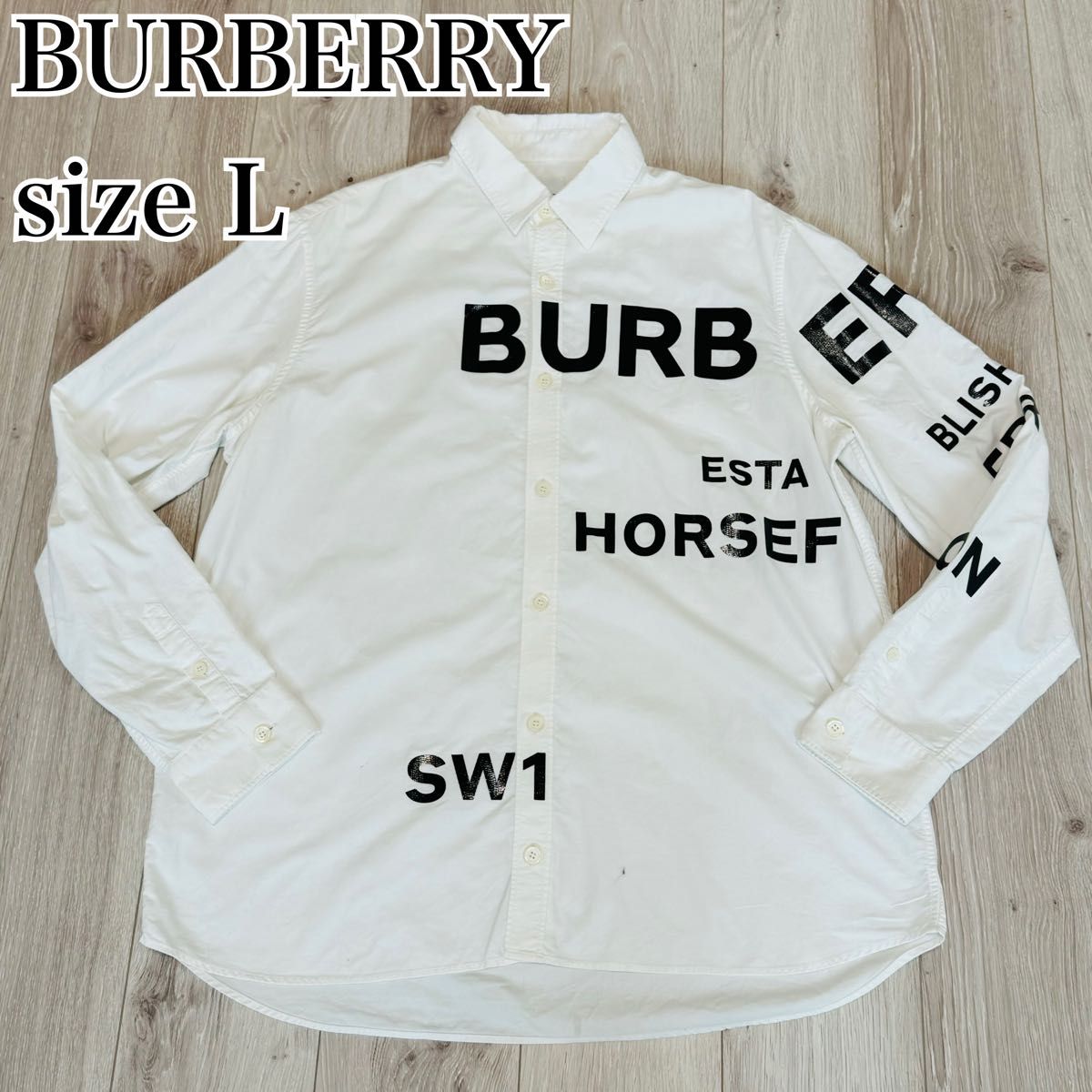 BURBERRY (バーバリー) ホースフェリープリント クルーネック BURBERRY (バーバリー) ホースフェリープリント クルーネック