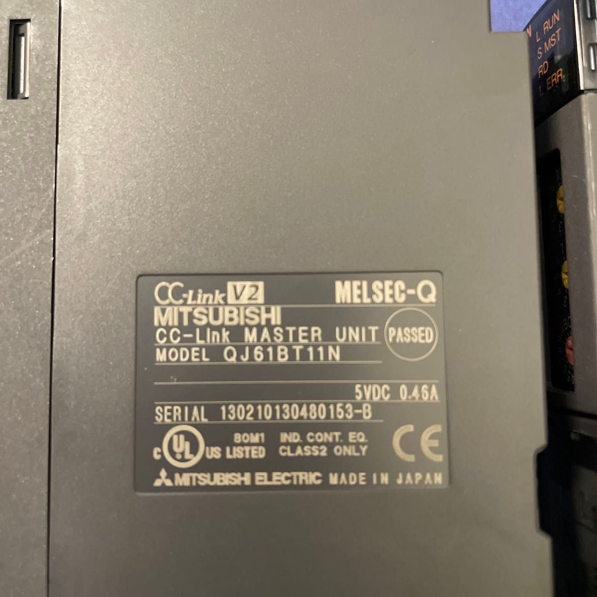 三菱電機 QJ61BT11N CC-Linkシステムマスタローカルユニット 二 三菱電機 QJ61BT11N CC-Linkシステムマスタローカルユニット 二