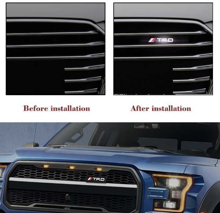  domestic sending free shipping TRD LED grill emblem TOYOTA Toyota badge 86 Supra aqua Corolla Passo Prius C-HR Vellfire 