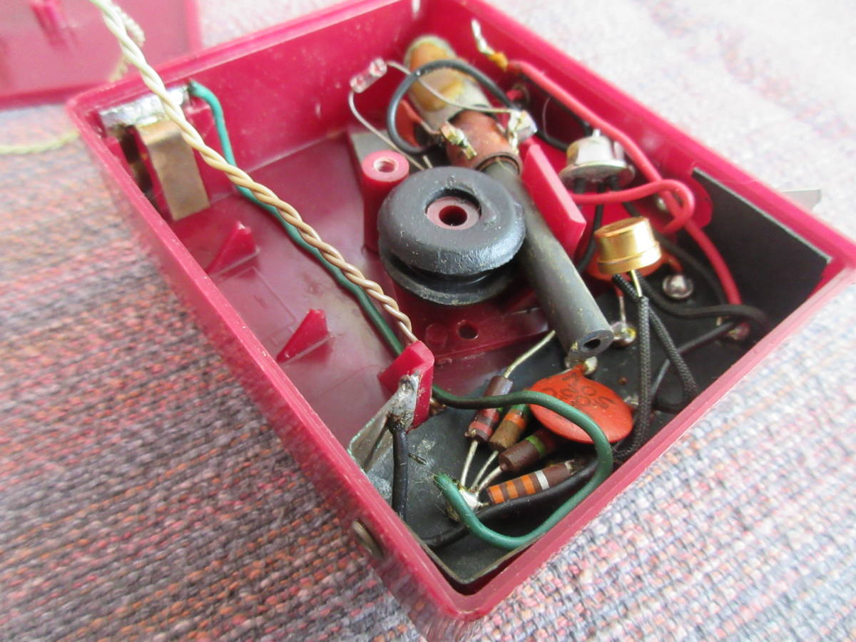 2 stone germanium transistor radio Showa Retro antique miscellaneous goods toy rare article 