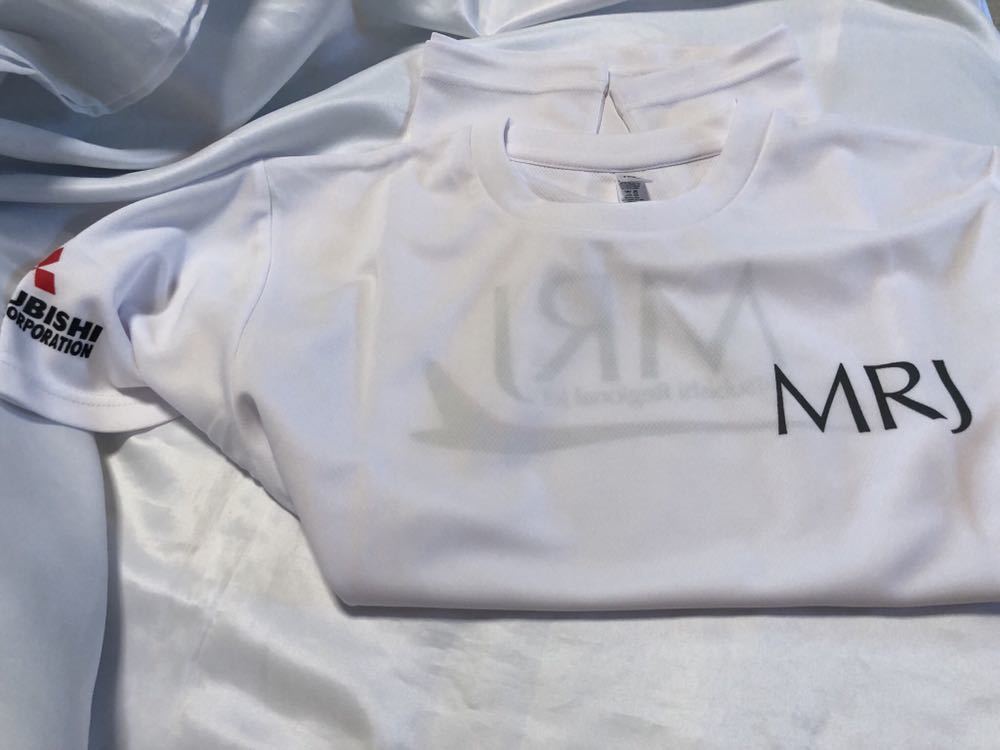 MRJ T-shirt size M white ..* speed . type Mitsubishi -ply industry aviation 
