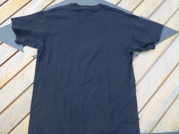 T-shits Tシャツ AYno79 黒　FRUIT LOOM TLLY L 米軍基地上着 古着　used AIRFORCE_画像2