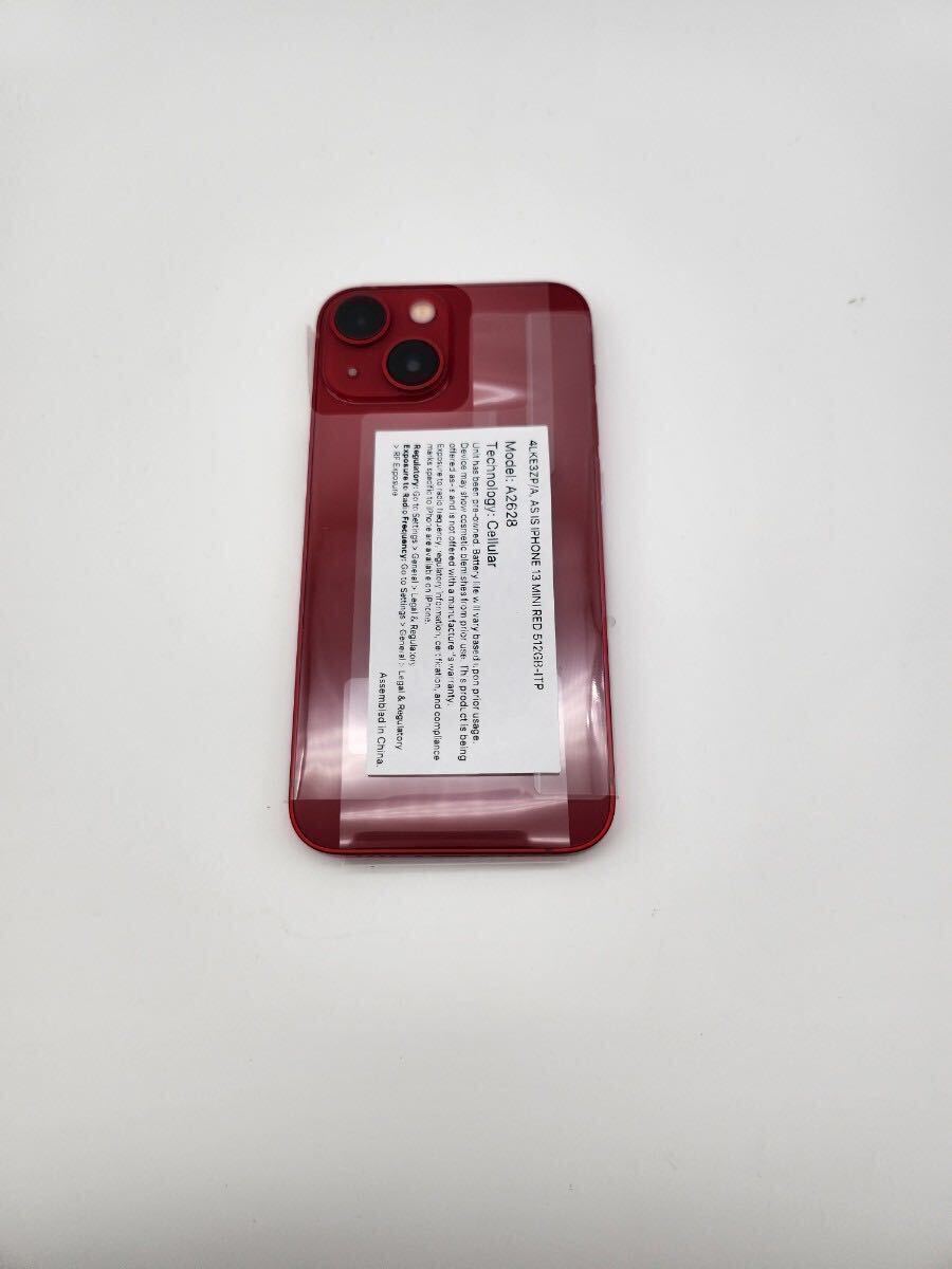 希少 新品未使用 iPhone 13mini 512 GB 海外版SIMフリー カメラ 希少 新品未使用 iPhone 13mini 512 GB 海外版SIMフリー カメラ