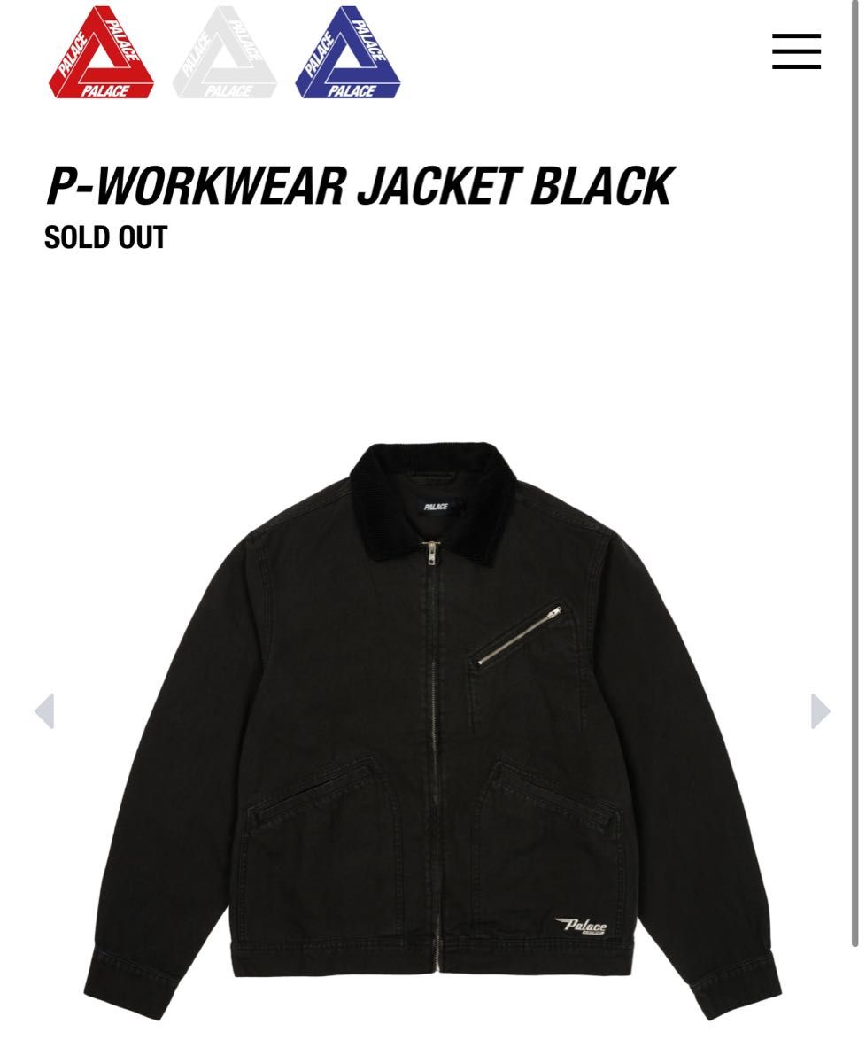 PALACE P-WORKWEAR JACKET BLACK|Yahoo!フリマ(旧PayPayフリマ) PALACE P-WORKWEAR JACKET BLACK|Yahoo!フリマ(旧PayPayフリマ)