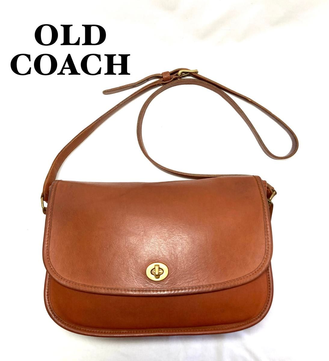 極美品 オールドコーチ OLD COACH ショルダーバッグ 6765 BONE