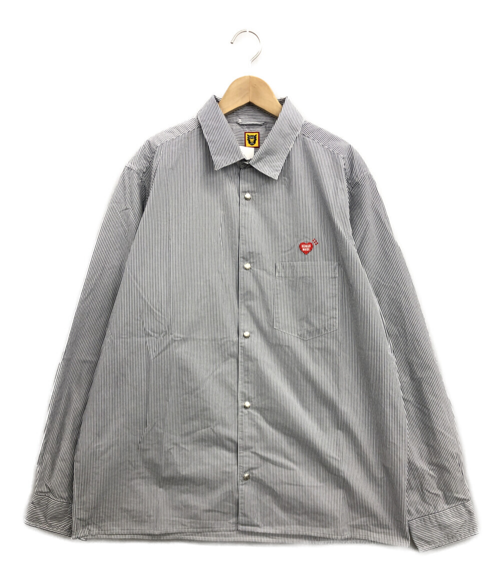 美品 長袖シャツ 胸ポケット メンズ XL XL以上 HUMAN MADE 美品 長袖シャツ 胸ポケット メンズ XL XL以上 HUMAN MADE