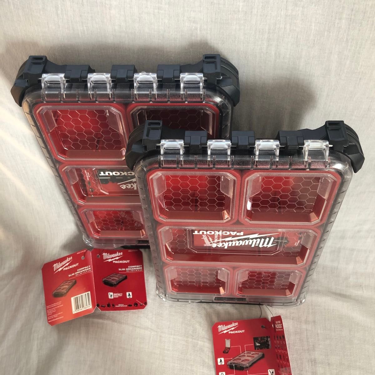 2セット 新品 Milwaukee パックアウト コンパクトスリム 2セット 新品 Milwaukee パックアウト コンパクトスリム