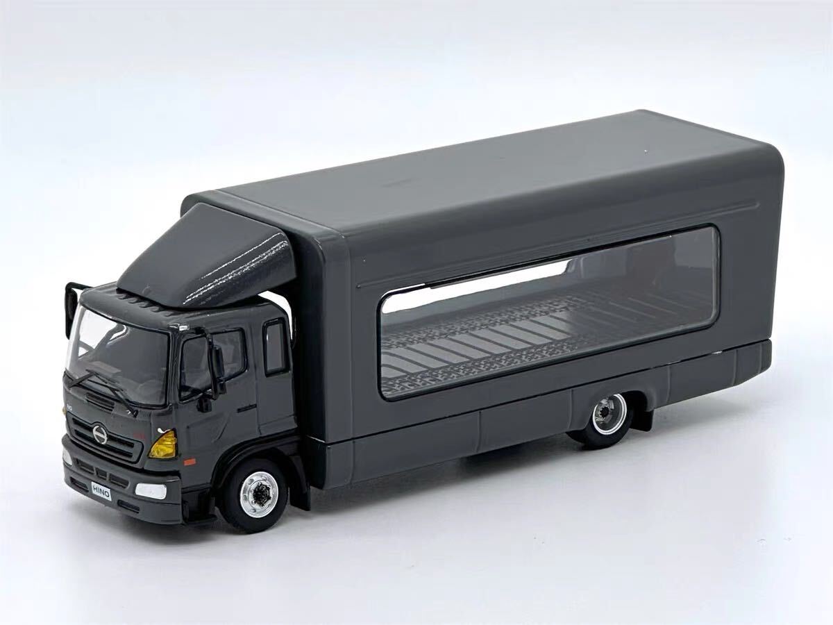 1/64 Unique Model × Tiny HINO 日野　500 Ranger トラック　グレー　デカール付き