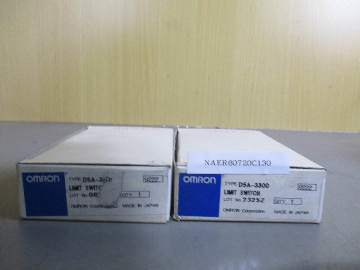 新古OMRON 高精度スイッチ D5A-3300 2個(NAER60720C130) 新古OMRON 高精度スイッチ D5A-3300 2個(NAER60720C130)