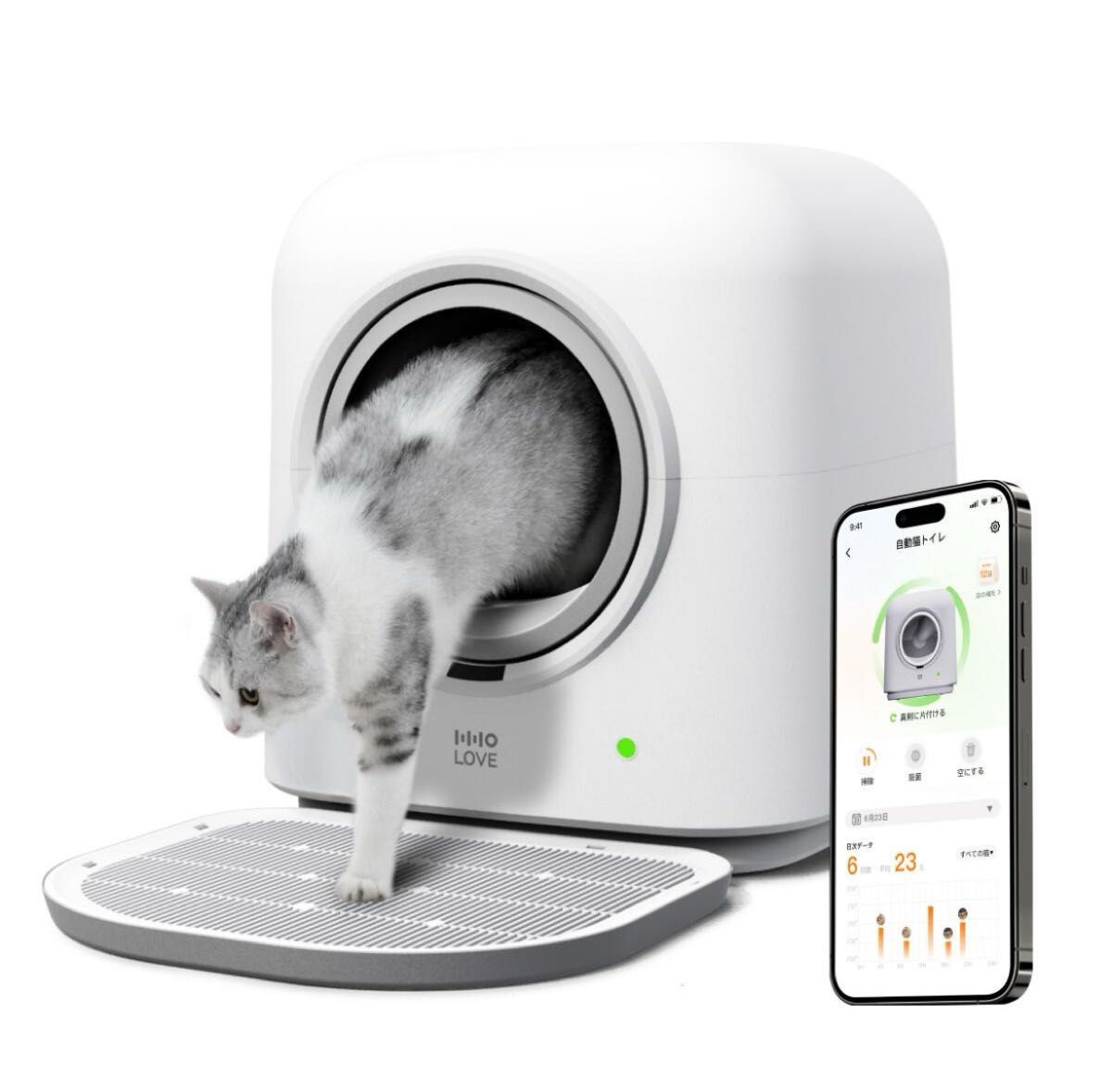 新品 新作 HHOlove 自動猫トイレ 自動清掃 遠隔スマホ操作 日本 新品 新作 HHOlove 自動猫トイレ 自動清掃 遠隔スマホ操作 日本
