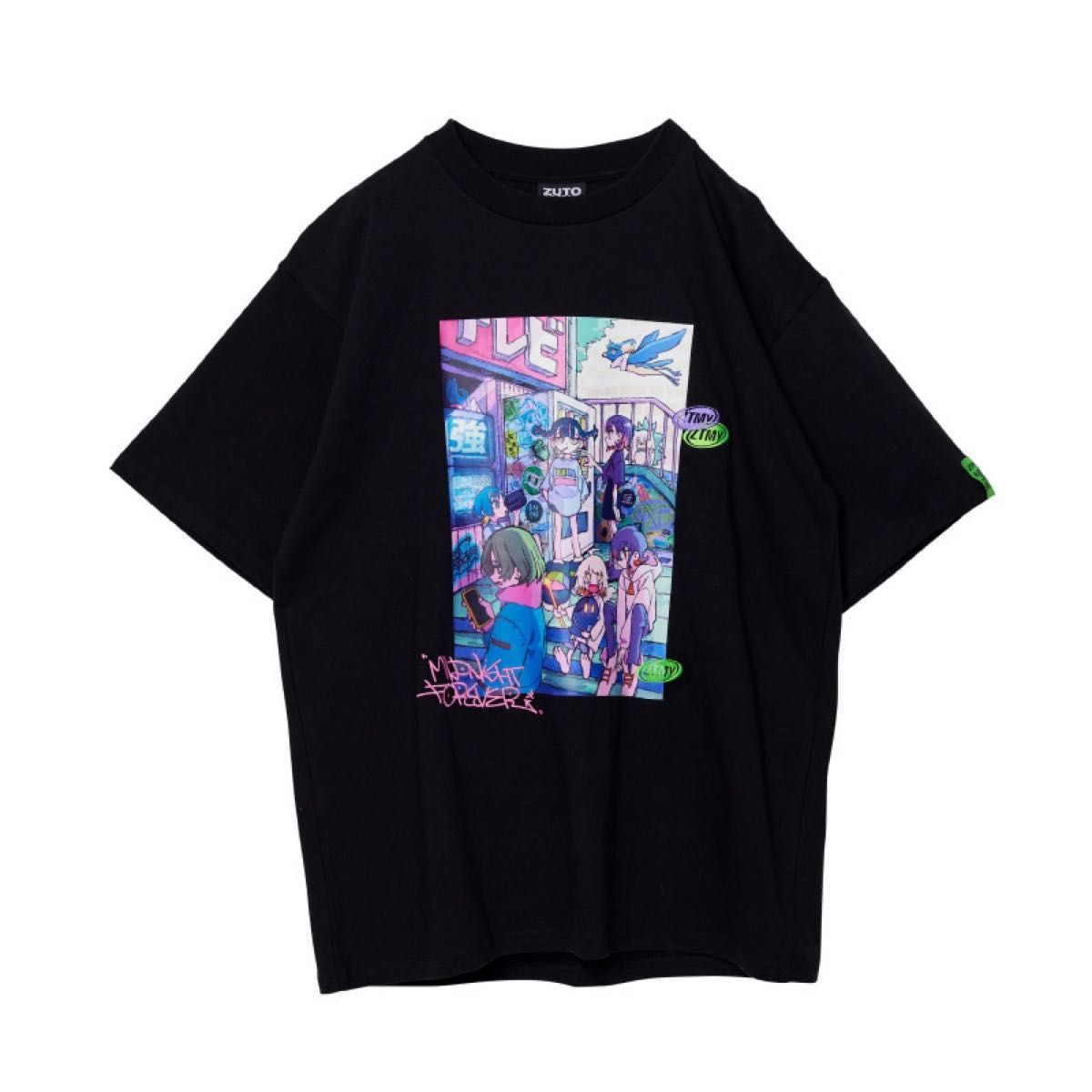ずとまよ ずっと真夜中でいいのに 5th Tee 1 Tシャツ ブラック黒 ずとまよ ずっと真夜中でいいのに 5th Tee 1 Tシャツ ブラック黒