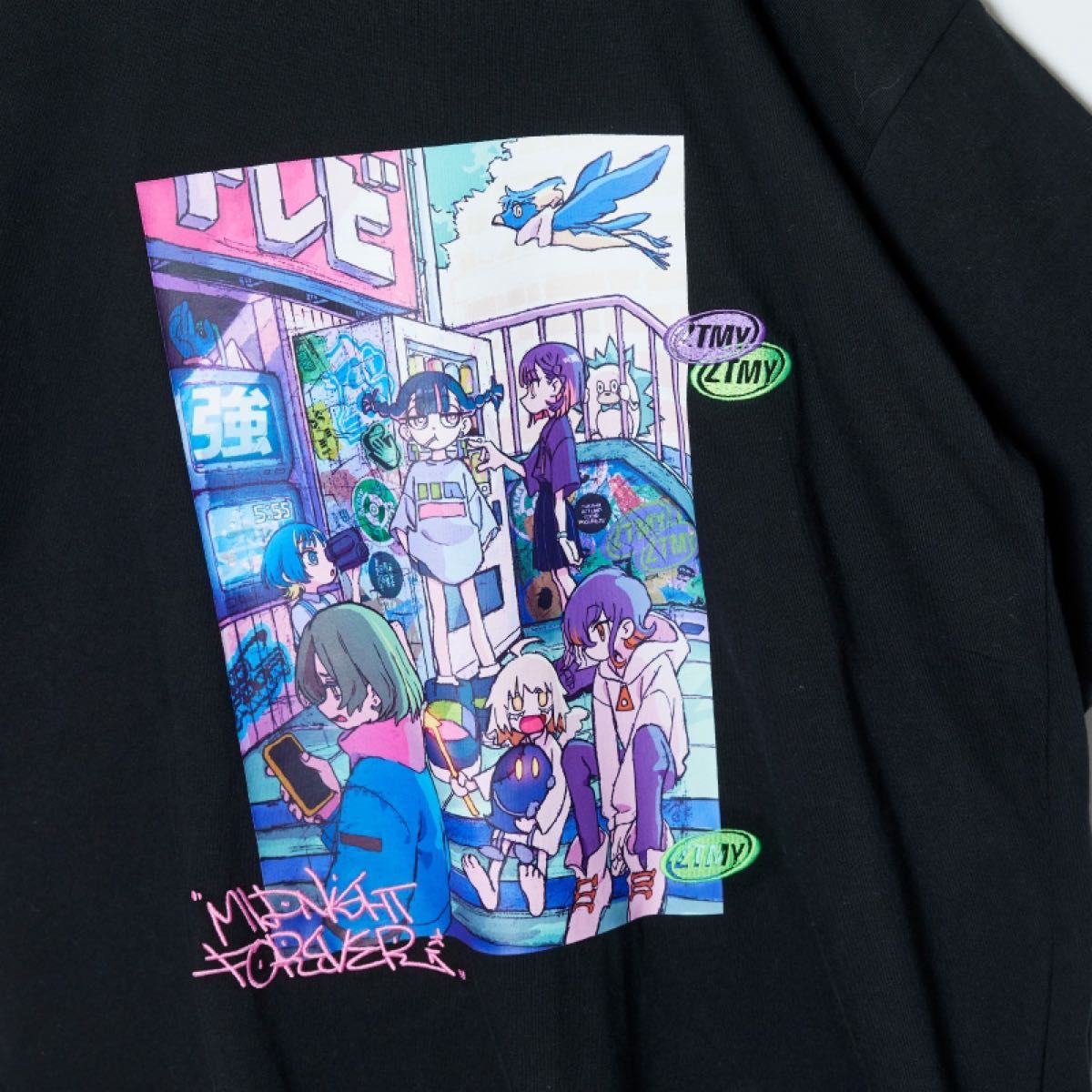 ずとまよ ずっと真夜中でいいのに 5th Tee 1 Tシャツ ブラック黒 ずとまよ ずっと真夜中でいいのに 5th Tee 1 Tシャツ ブラック黒