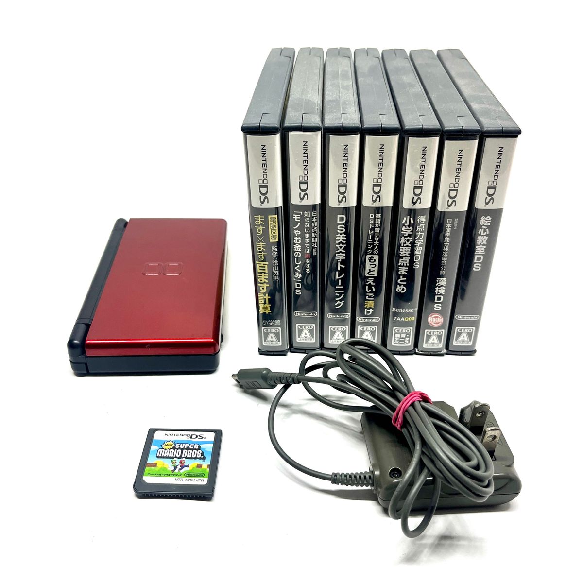 ニンテンドーDS Lite クリムゾンブラック おまけソフト8本付 ニンテンドーDS Lite クリムゾンブラック おまけソフト8本付