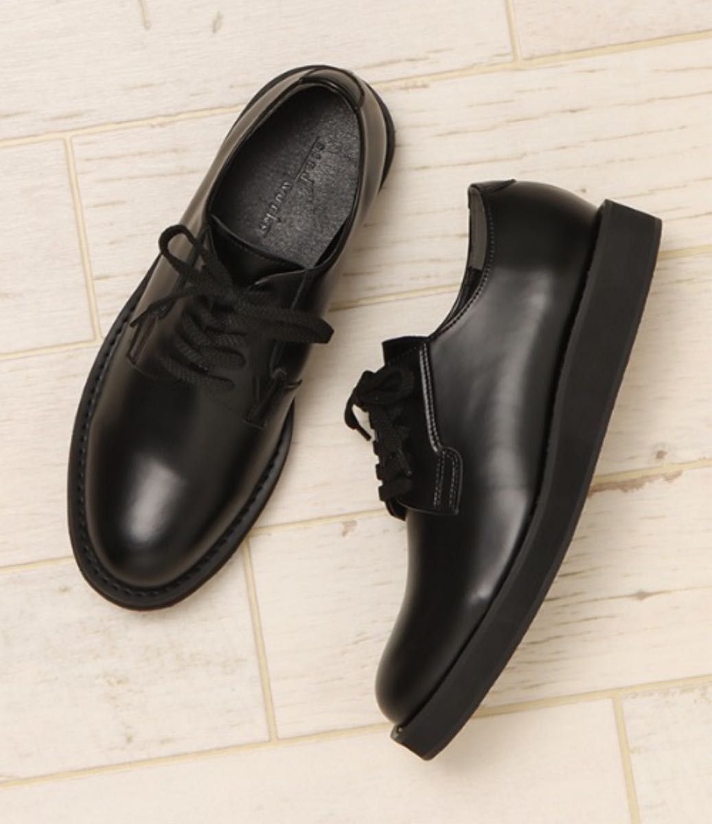 Stnd works スタンドワークス カウレザーポストマンシューズ 27cm 本革 ブラック