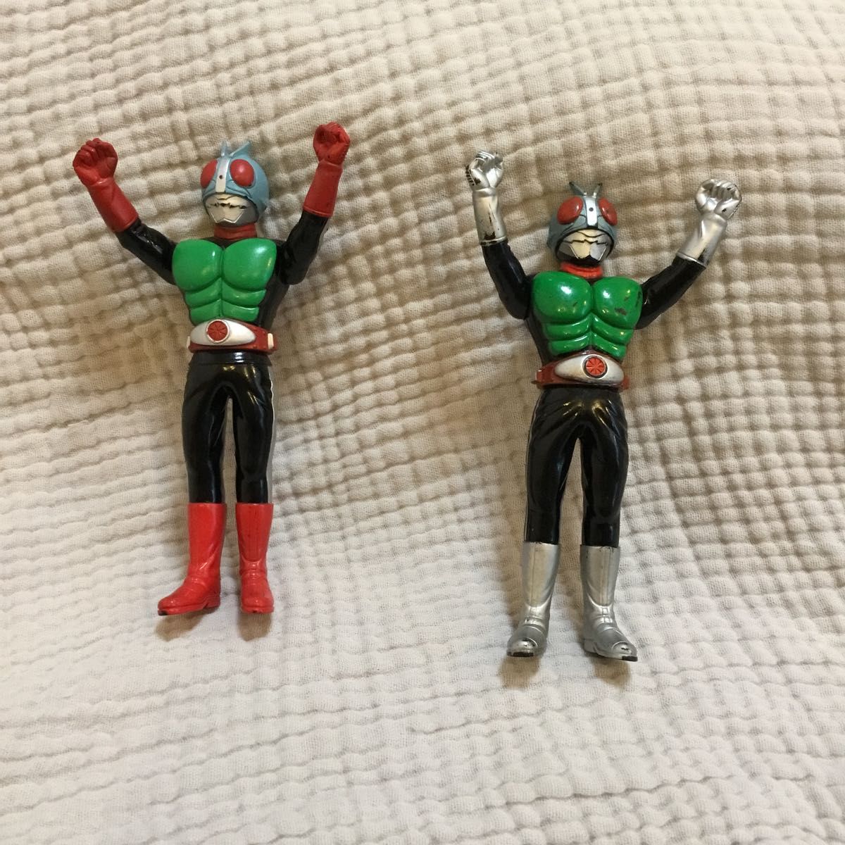仮面ライダー 1号 2号 ソフビ バンダイ フィギュア 当時物 仮面ライダー 1号 2号 ソフビ バンダイ フィギュア 当時物