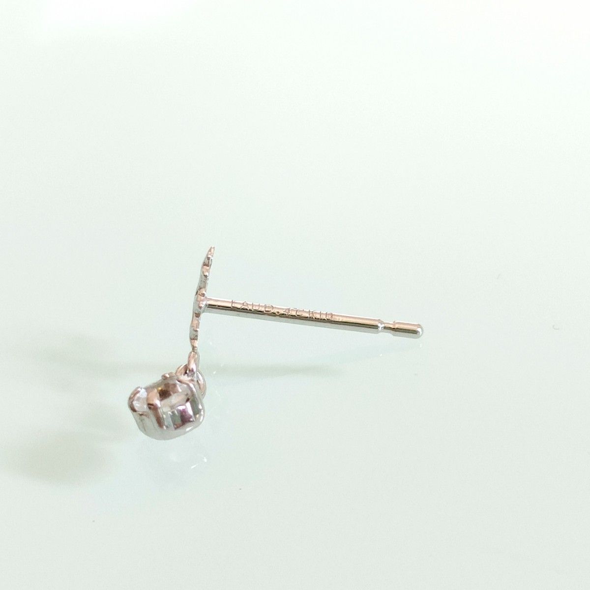 【4℃】ピアス K10 WG EAU DOUCE 4℃ ヨンドシー K10 WG 雪 結晶 トパーズ ピアス