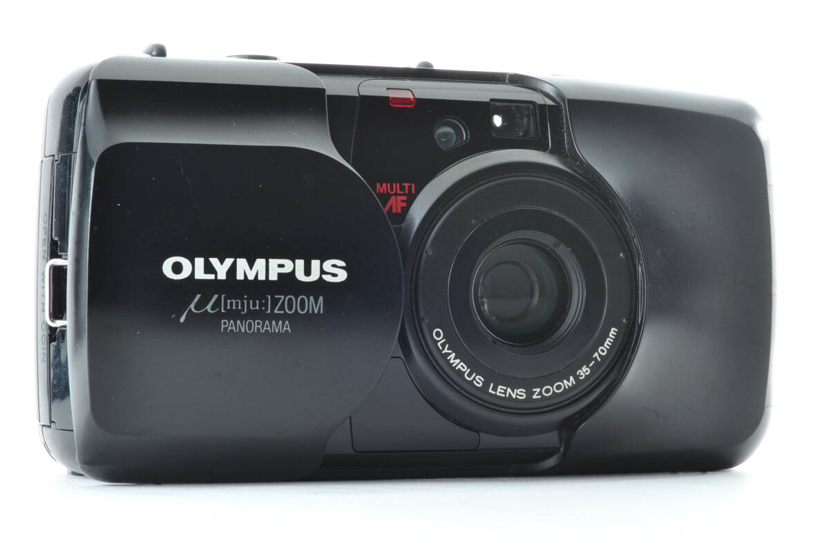 オリンパス OLYMPUS μ mju zoom PANORAMA ブラック ポイント オリンパス OLYMPUS μ mju zoom PANORAMA ブラック ポイント