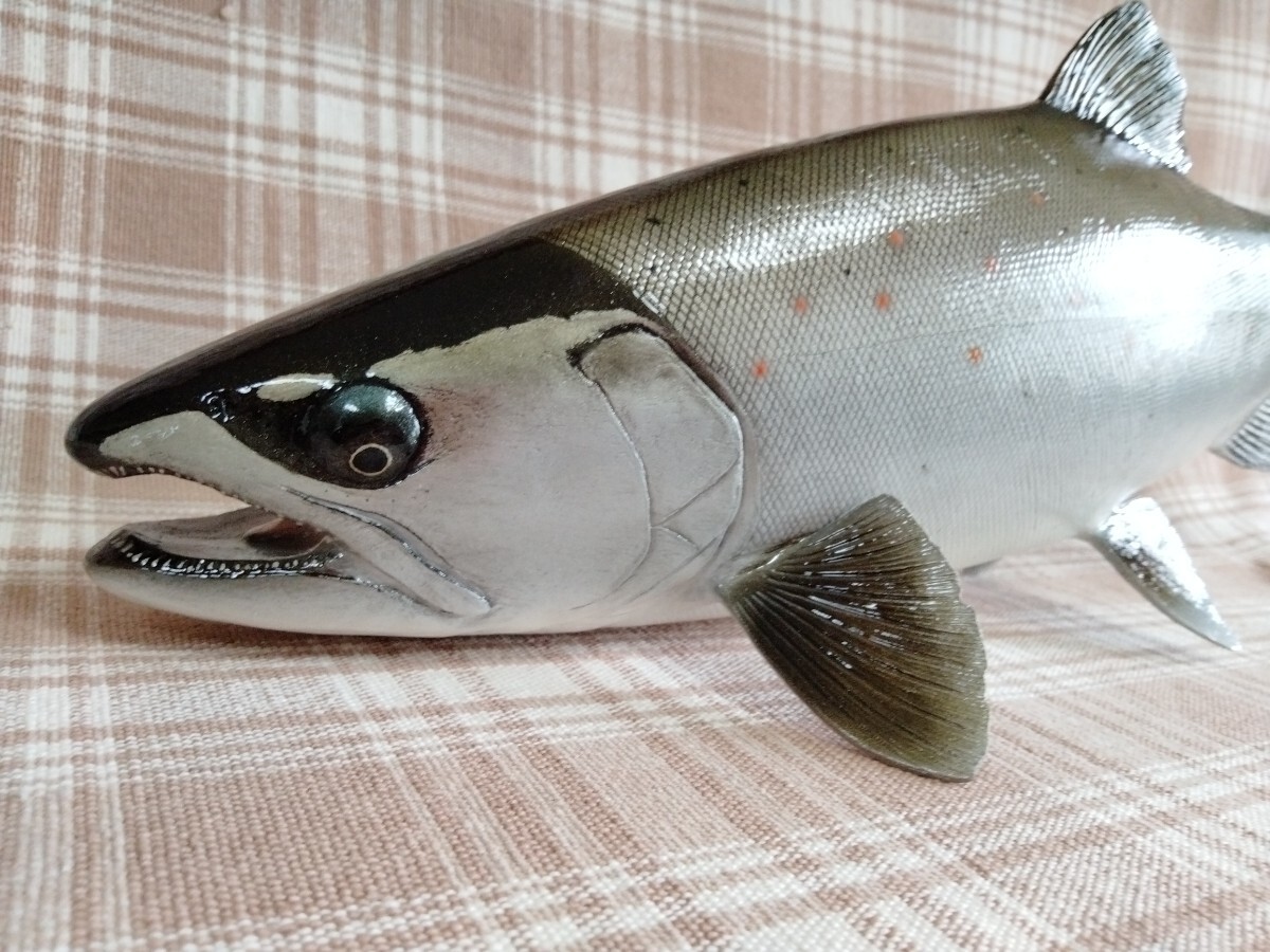 ハンドメイド 39cmサツキマス フィギュア レプリカ 魚模型 釣り ハンドメイド 39cmサツキマス フィギュア レプリカ 魚模型 釣り