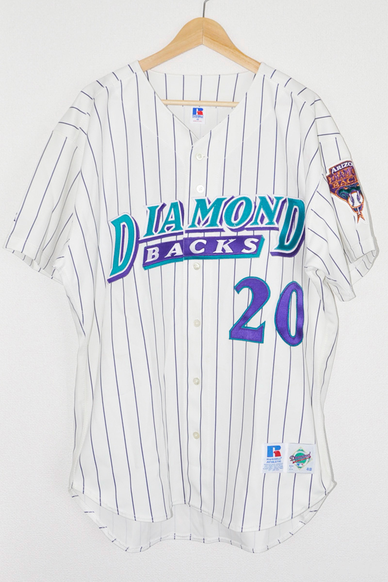 【MLB/USED】アリゾナダイヤモンドバックスオーセンティックジャージ#20ルイスゴンザレス【Russell/ラッセル】_画像1