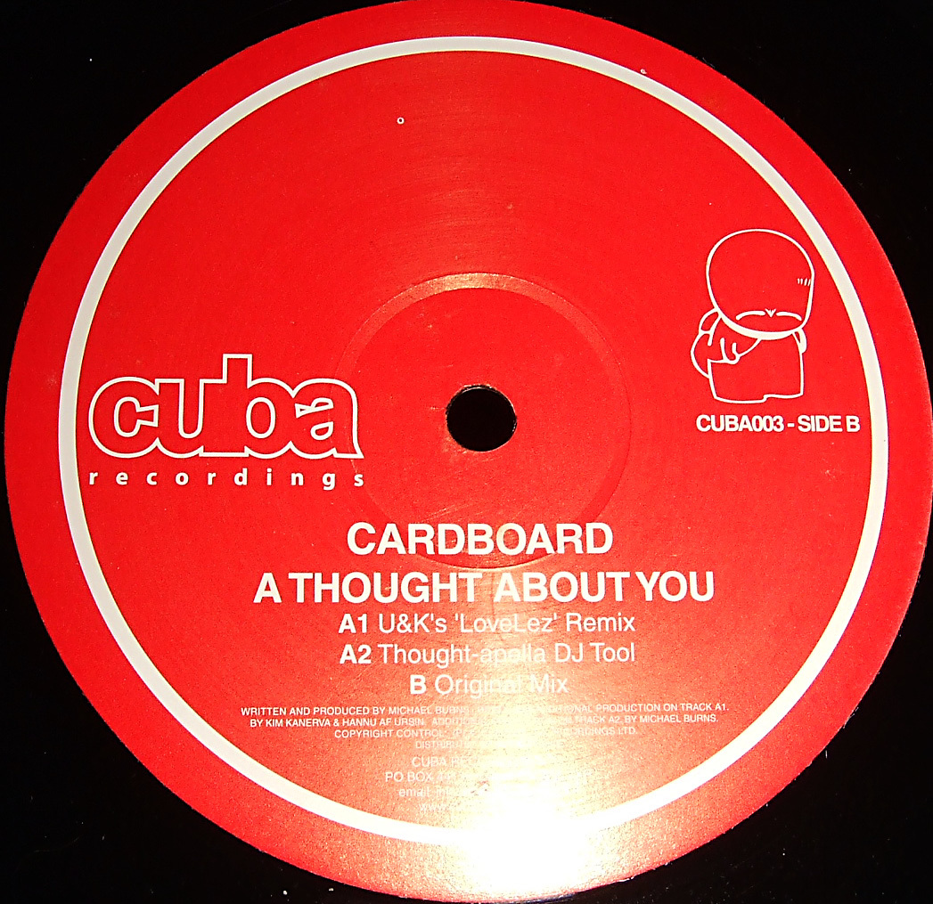 d*tab 試聴 Cardboard: A Thought About You ['03 House]_画像2