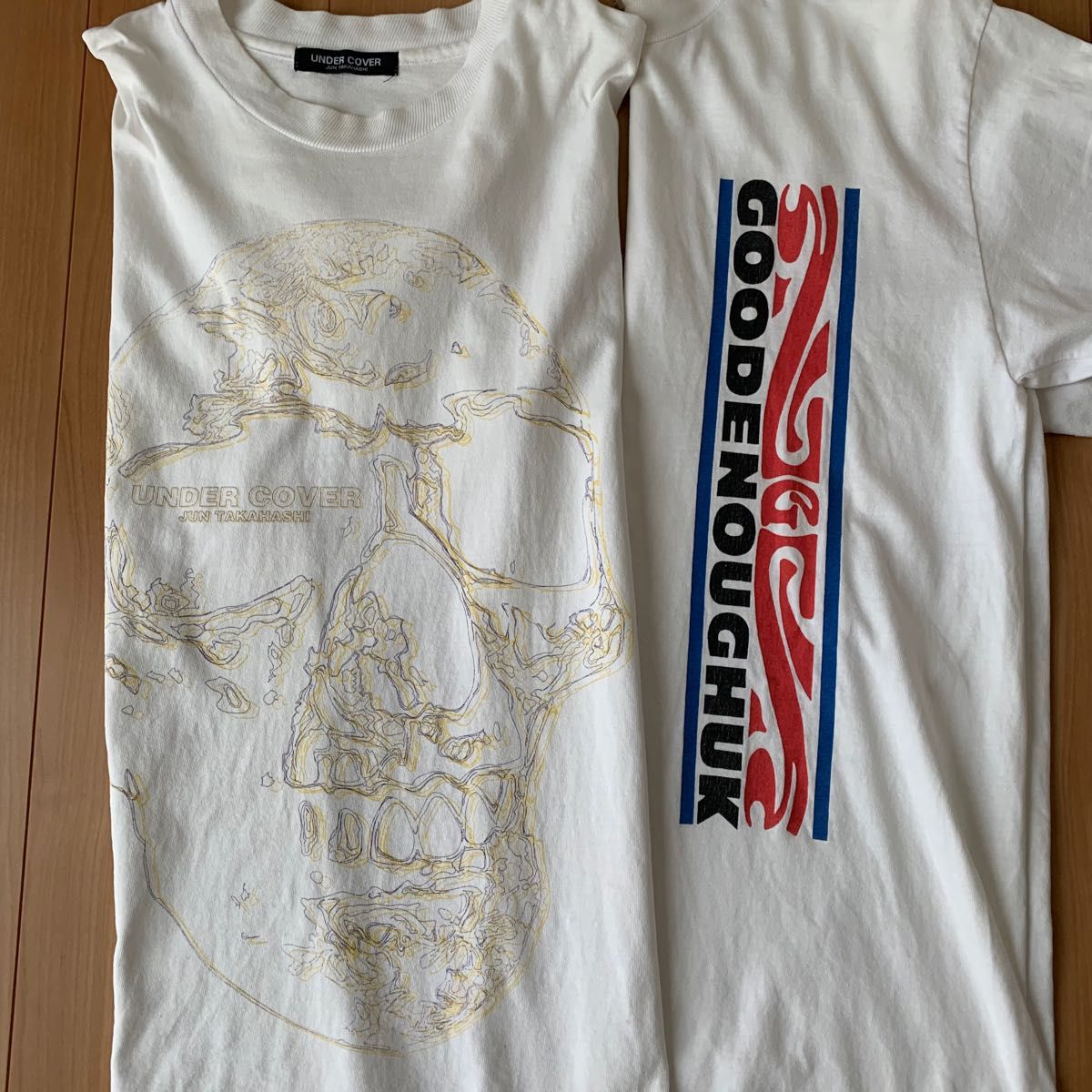 貴重 2枚セット アンダーカバー グッドイナフ Tシャツ 90's 藤原 貴重 2枚セット アンダーカバー グッドイナフ Tシャツ 90's 藤原
