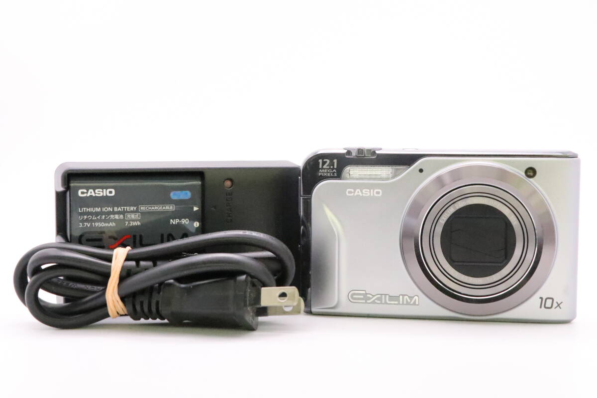 Casio EXILIM EX-H10 カシオ シルバー コンパクトデジタルカメラ 通電確認済み バッテリー付属 充電器付属 //t067403