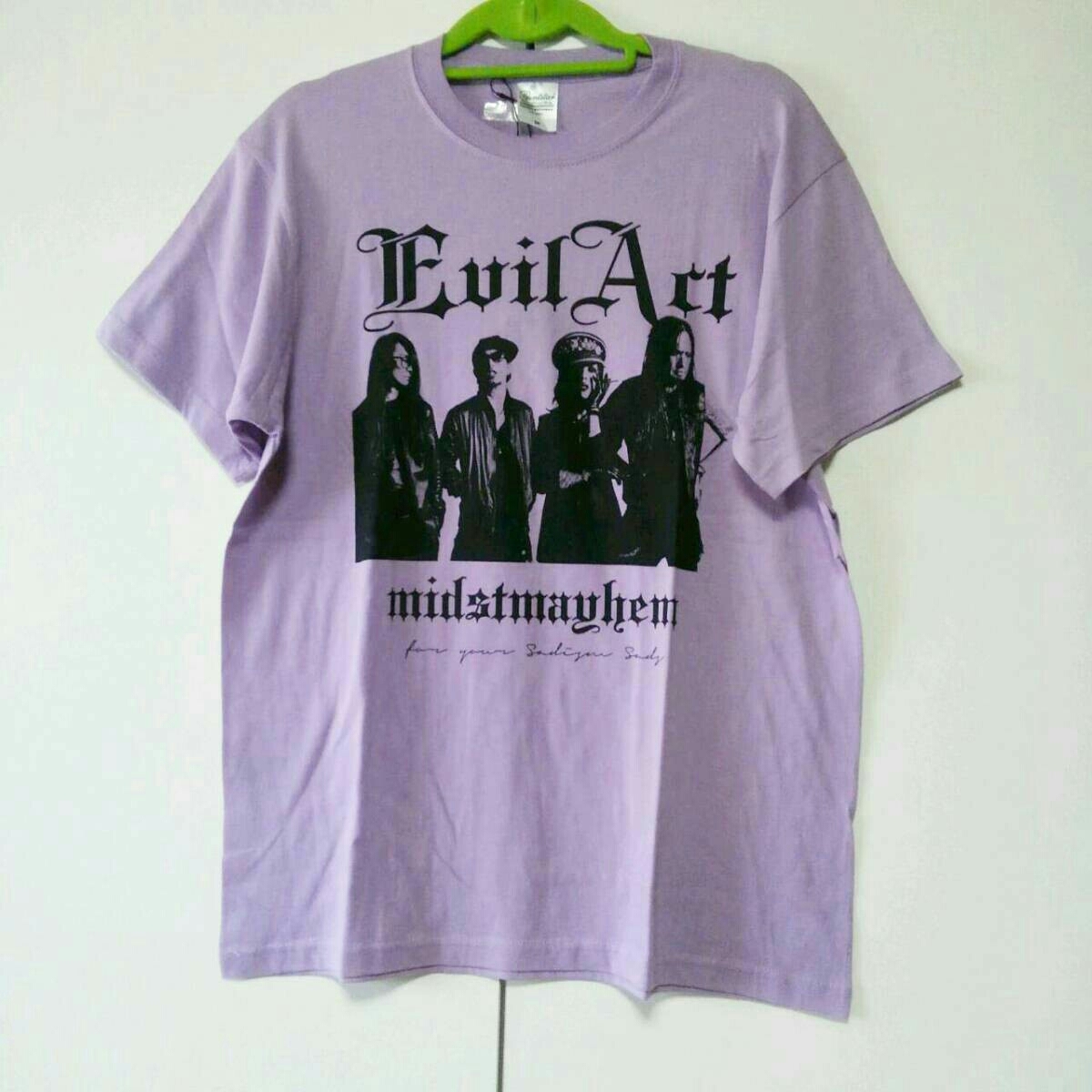 ライトパープル XL 黒夢 清春 SADS Evil Act プリント Tシャツ midst of mayhem KUROYUME KIYOHARU SADS サッズ_画像1