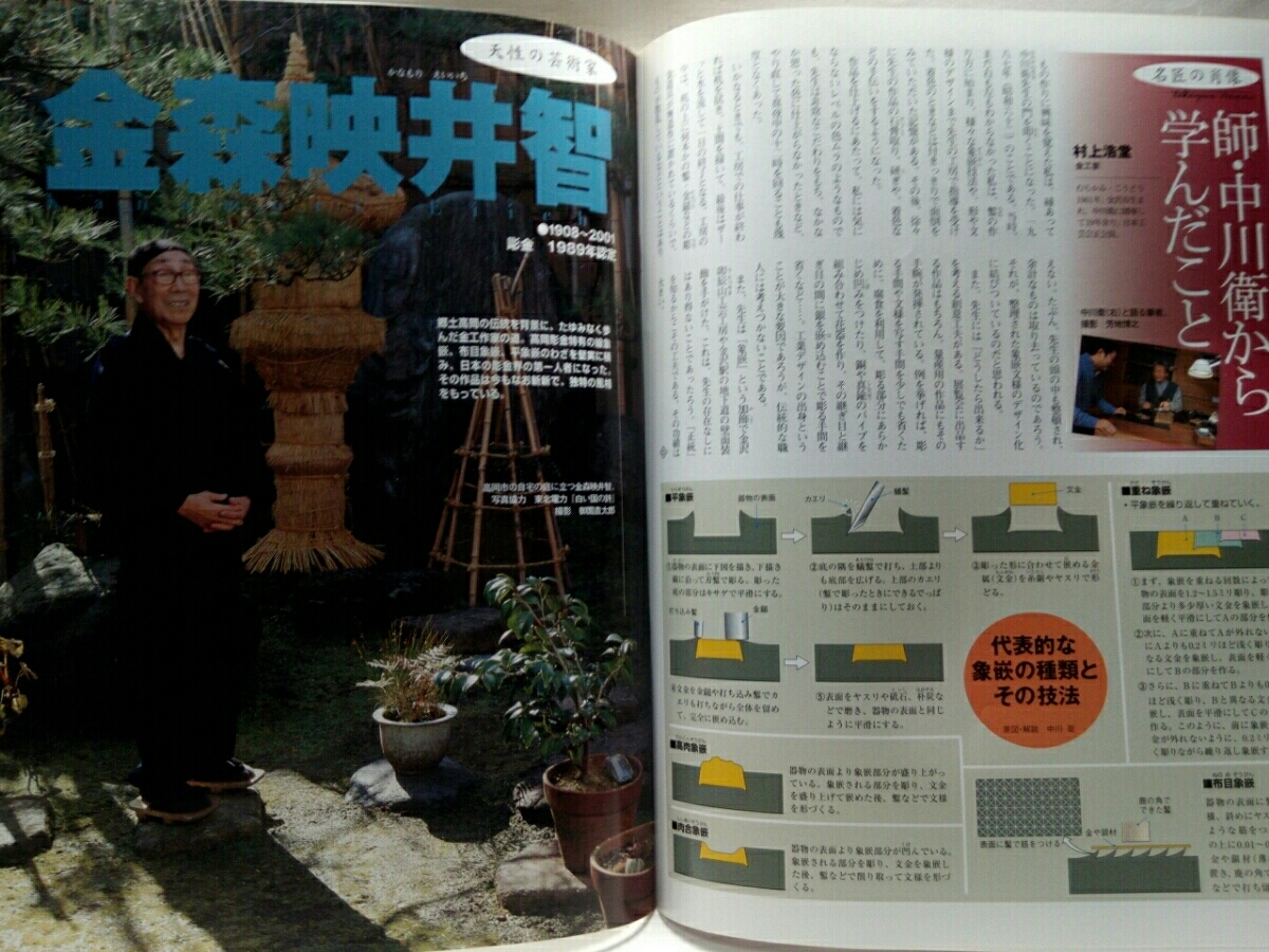 絶版 週刊人間国宝13工芸技術 金工彫金 金森映井智 鴨下春明 絶版 週刊人間国宝13工芸技術 金工彫金 金森映井智 鴨下春明