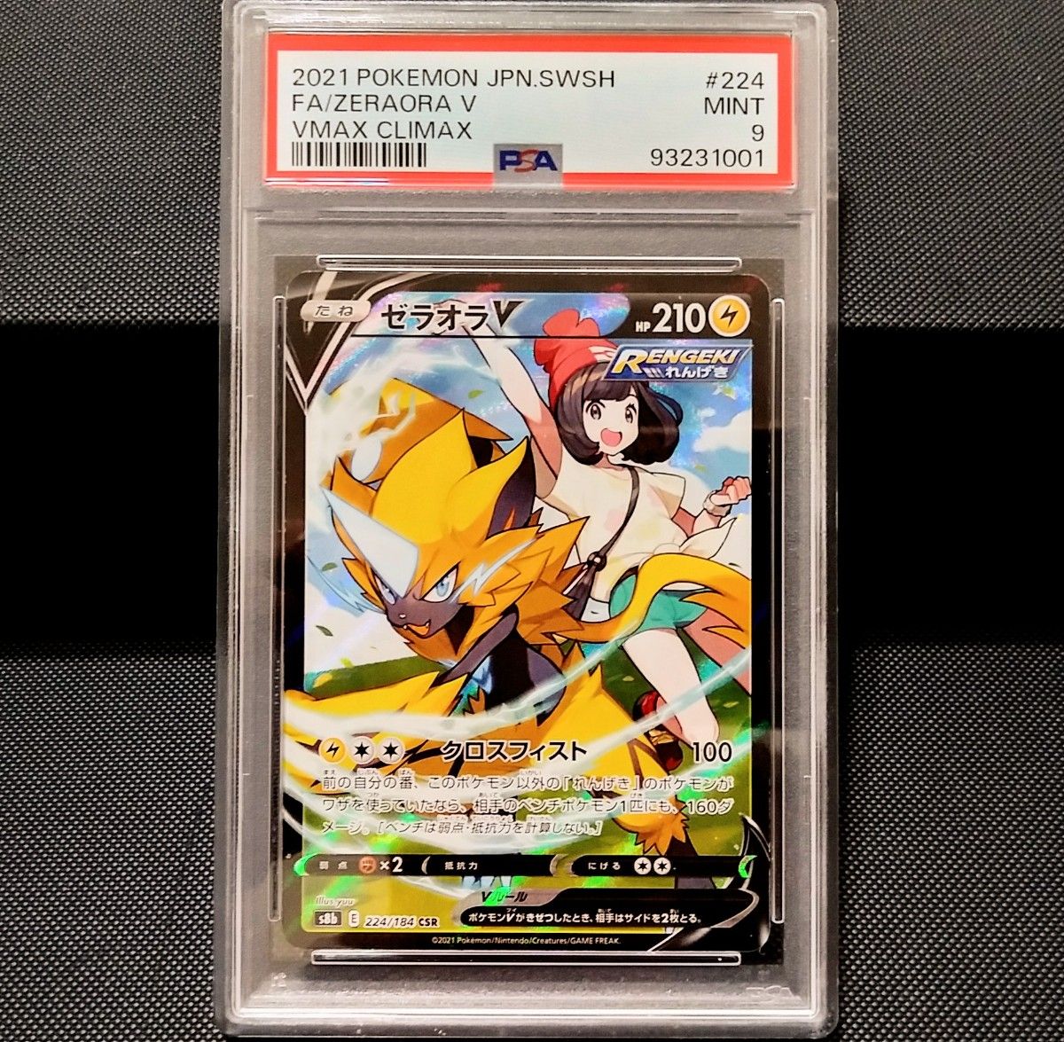 ポケモンカード PSA10 ゼラオラV/CSR/S8b【224/184】|ポケモン ポケモンカード PSA10 ゼラオラV/CSR/S8b【224/184】|ポケモン