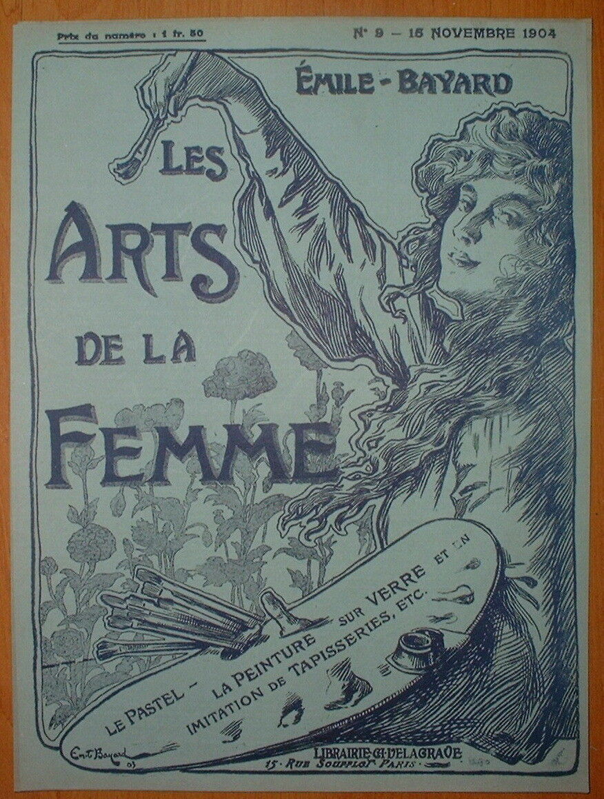 ☆ エミール・バヤール作「女性の芸術 LES ARTS DE LA FEMME 」表紙-