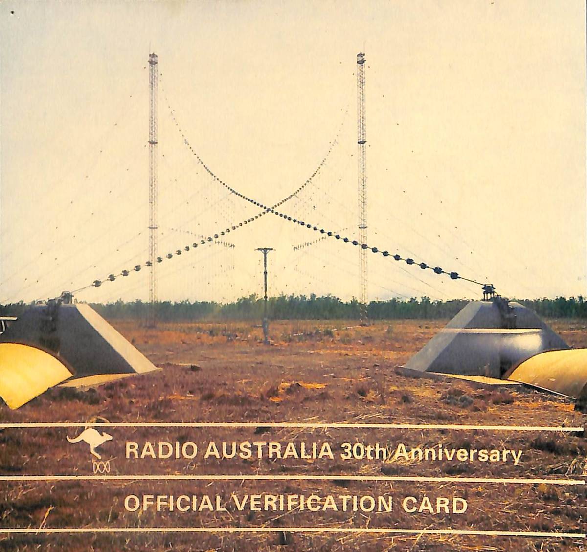 BCL* rare beli card * radio * Australia + extra *TRIO* Trio *Communications Receiver*R-599S/D service manual attaching 