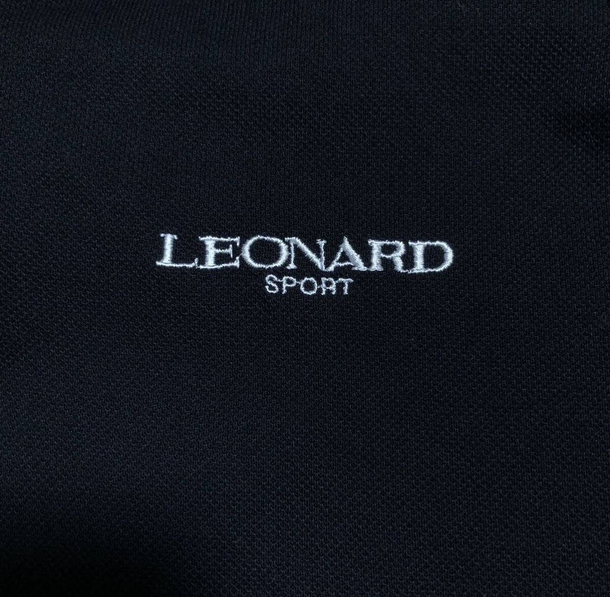良品 LEONARD レオナール ポロシャツ レディース ブラック 38 良品 LEONARD レオナール ポロシャツ レディース ブラック 38