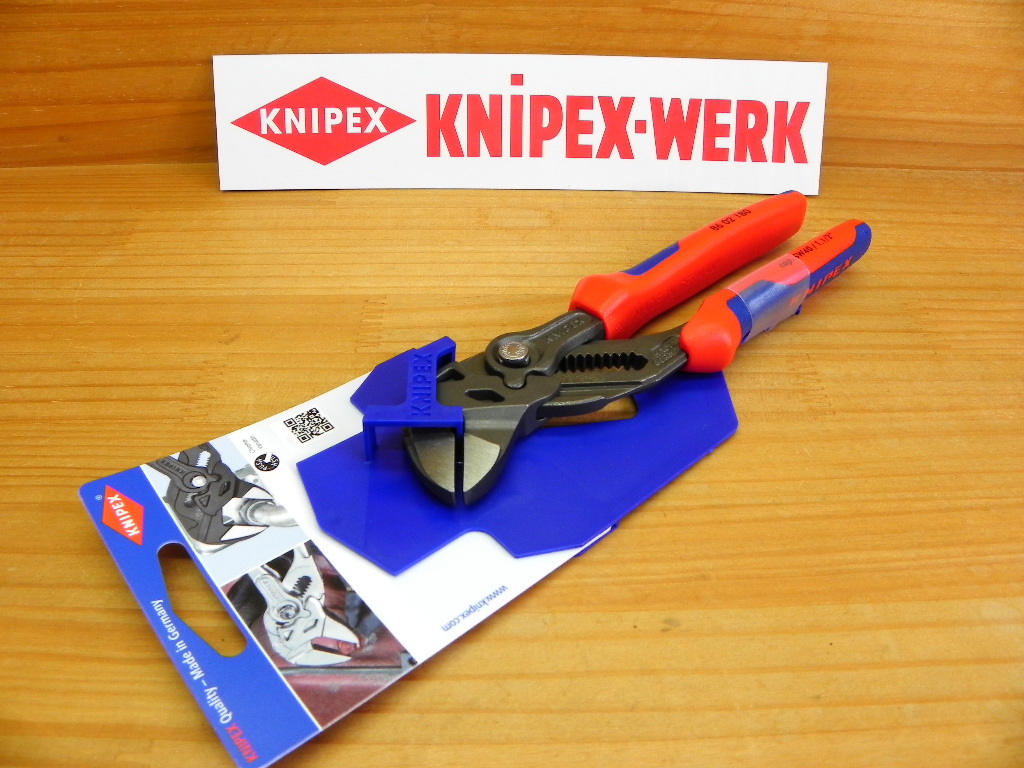knipeks плоскогубцы ключ *KNIPEX 8602-180SB средний чёрный комфорт рукоятка 