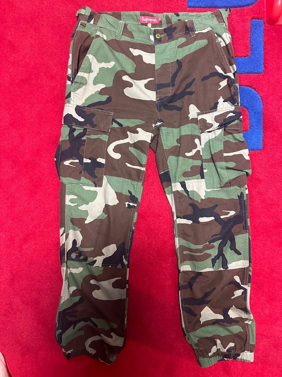 Supreme Cargo pant Woodland Camo W32 カーゴパンツ 迷彩 15ss Supreme Cargo pant Woodland Camo W32 カーゴパンツ 迷彩 15ss
