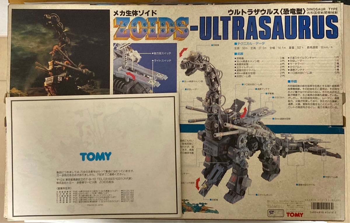 最終値下げ 希少・動力&電飾稼働「ウルトラザウルス」箱・説明書 最終値下げ 希少・動力&電飾稼働「ウルトラザウルス」箱・説明書