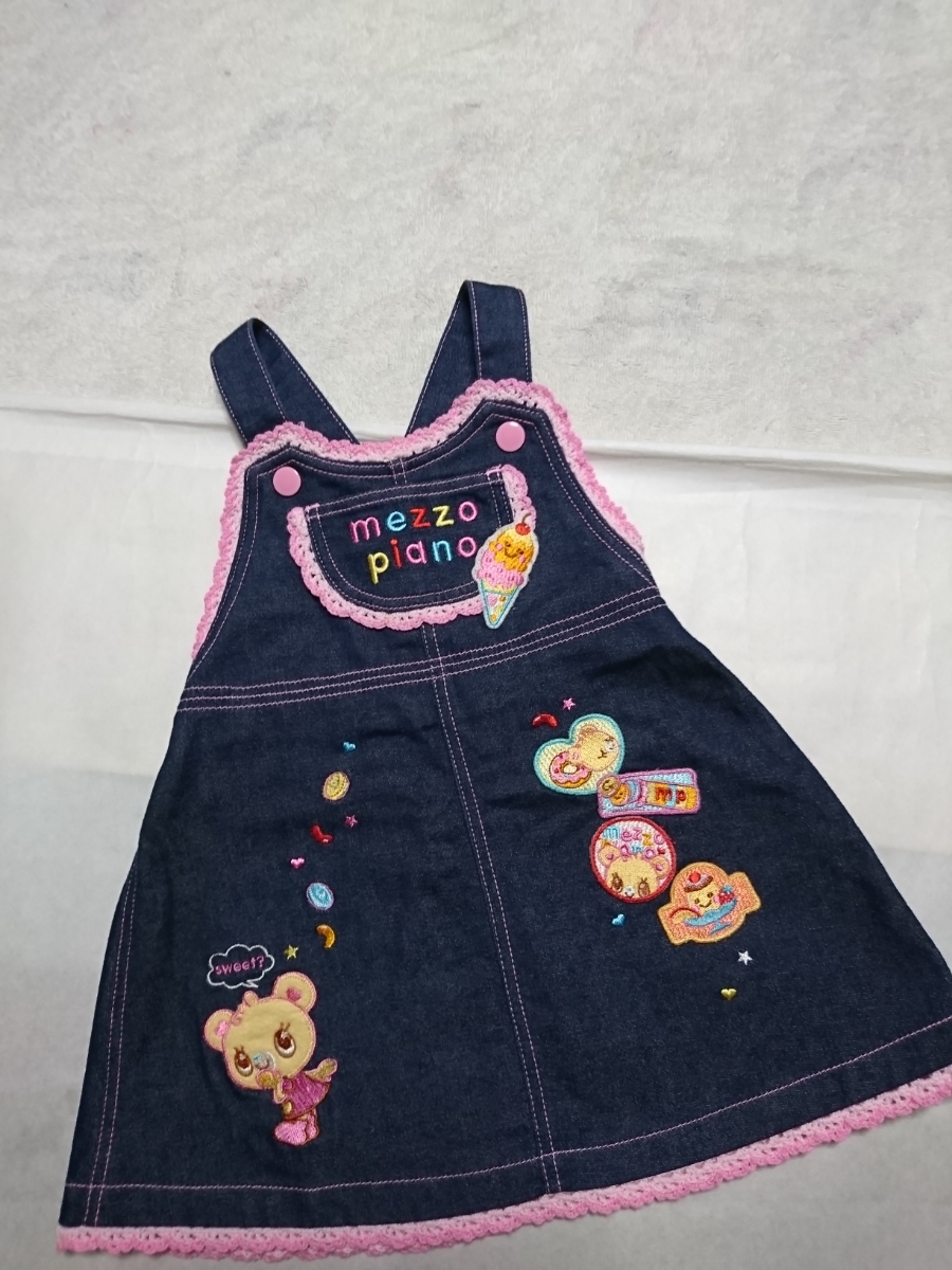 最新入荷ベビー服(女の子用) ~95cmchild clothes baby Mezzo Piano 90 Denim jumper skirt confection up