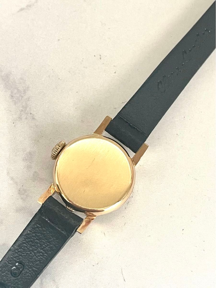OH済】OMEGA オメガ カットガラス ゴールド手巻きアンティーク OH済】OMEGA オメガ カットガラス ゴールド手巻きアンティーク