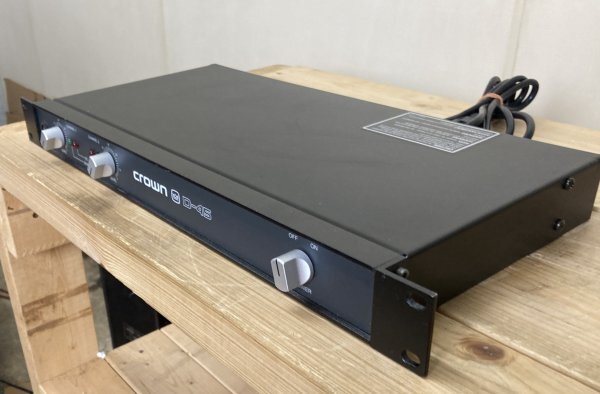 CROWN D45 メインアンプ スタジオモニター定番!! CROWN D45 メインアンプ スタジオモニター定番!!