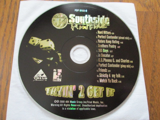 【CD】　Southside Hustlaz / Tryin' 2 Get It 　'00 アトランタ GA_画像2