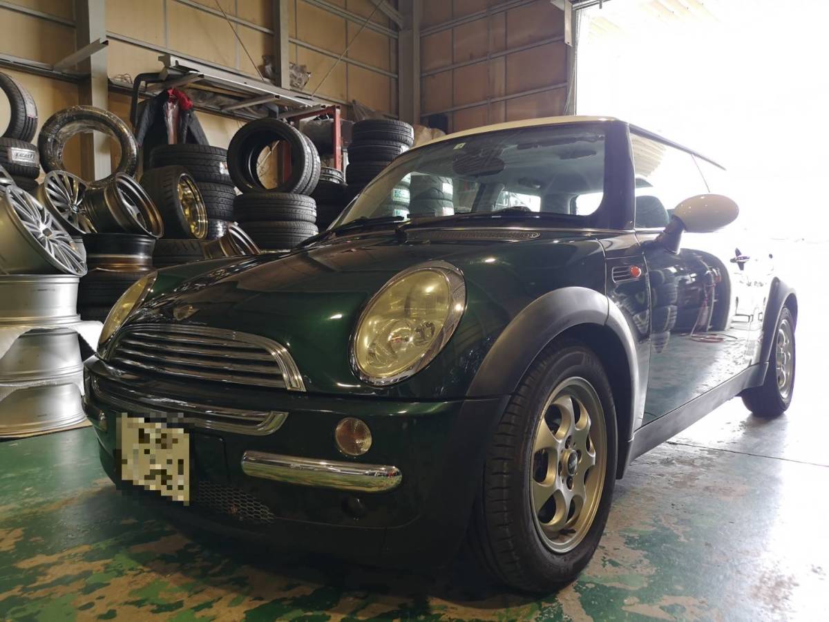 1 jpy start outright sales riding, can return! MINI COOPER leather seat cover manual record list vehicle inspection "shaken" R3 year 2 month till MINI debut . please!!
