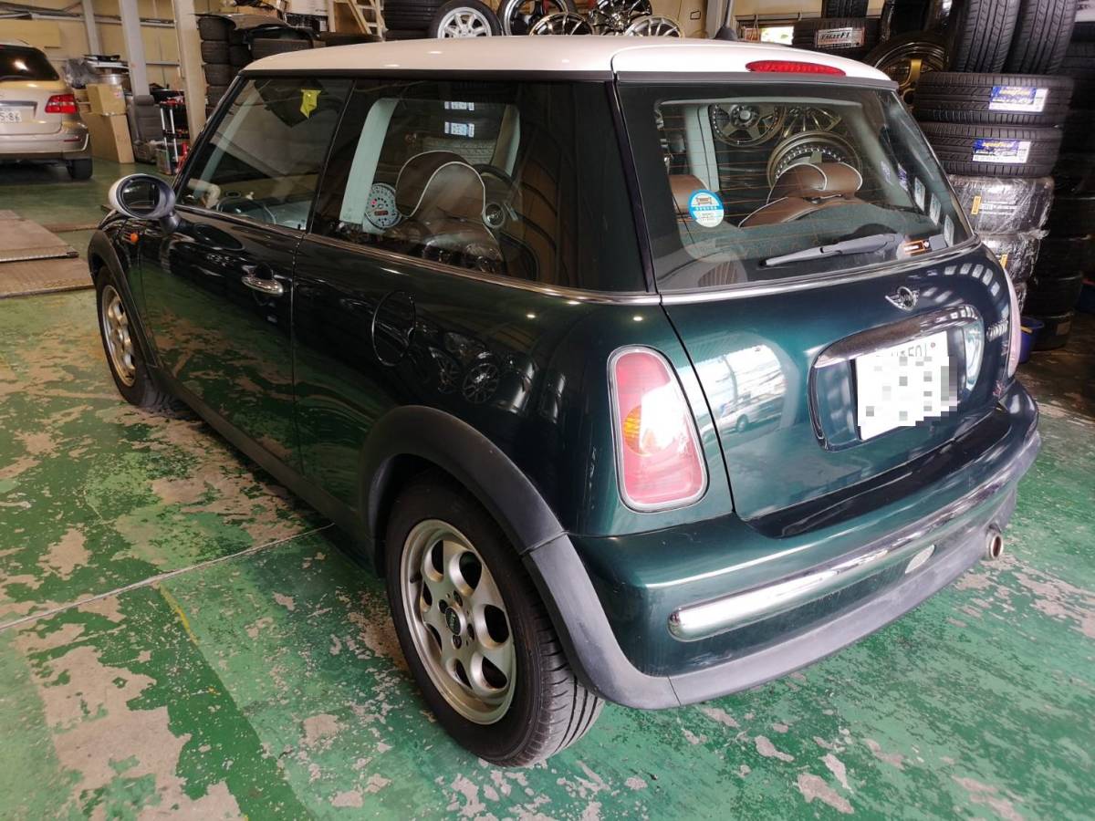 1 jpy start outright sales riding, can return! MINI COOPER leather seat cover manual record list vehicle inspection "shaken" R3 year 2 month till MINI debut . please!!