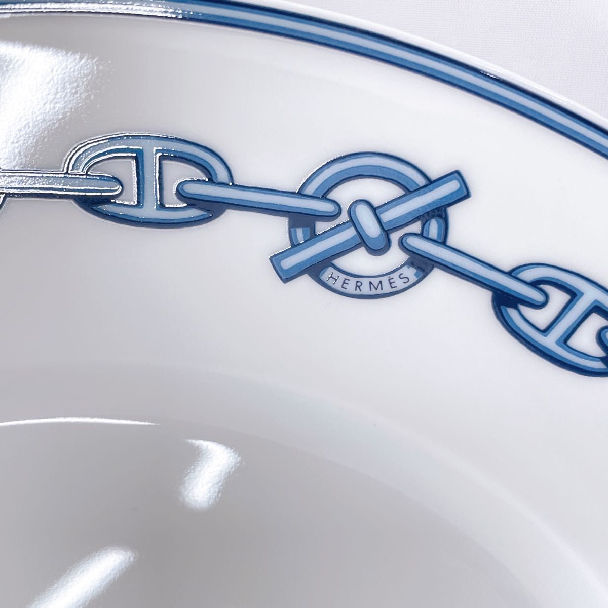HERMES エルメス プレート 大皿 シェーヌダンクル ペア 27cm 箱 HERMES エルメス プレート 大皿 シェーヌダンクル ペア 27cm 箱